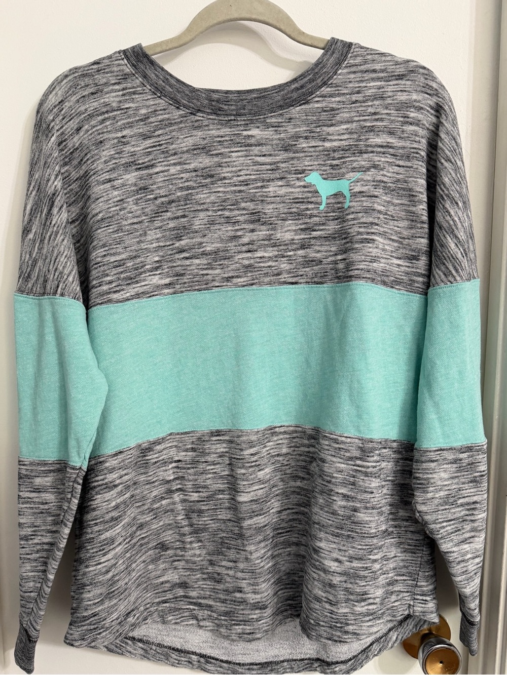 VS Pink Grey Sweatshirt